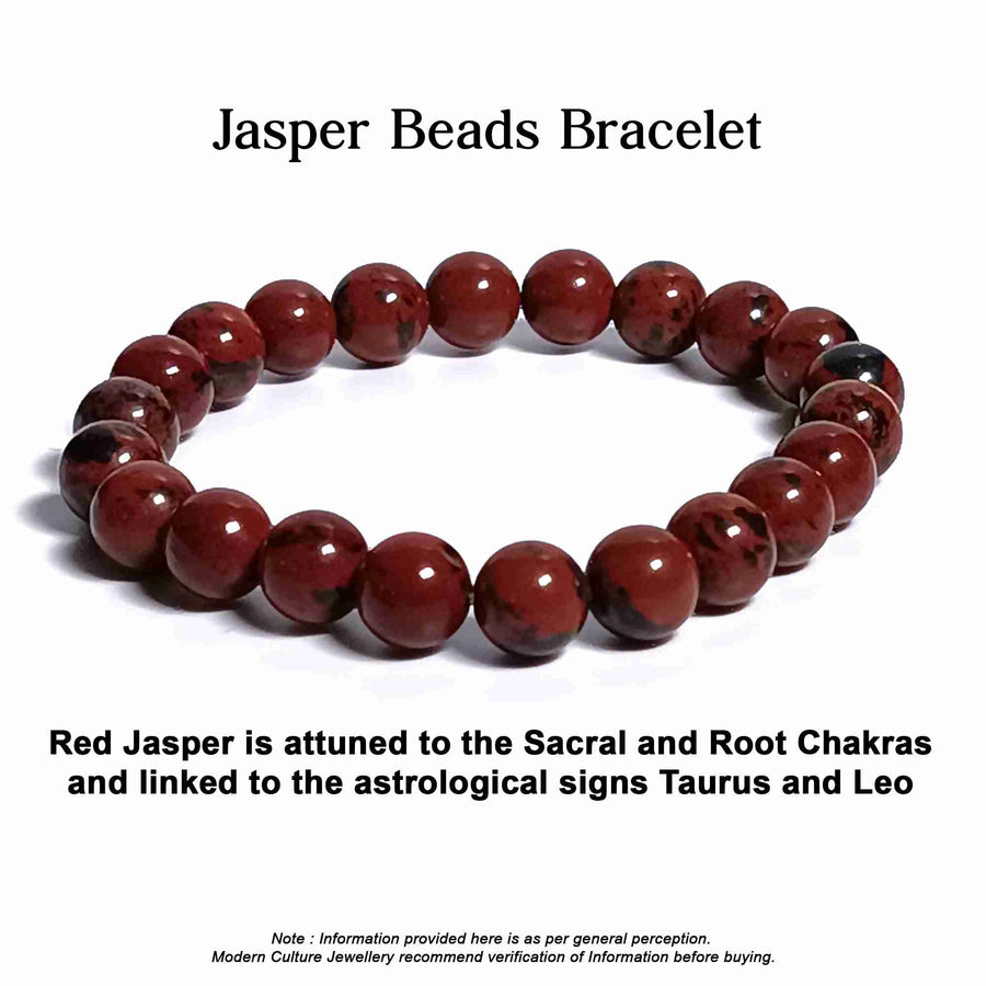Leopard Skin Jasper Gemstone Beaded Healing Bracelet For Youngster -  Rajendra's Gems World | Gemstone Dealer in New Delhi